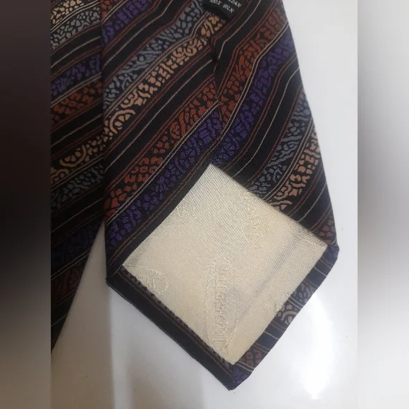 Missoni Cravette Striped Silk Tie *Vintage* - Picture 3 of 12